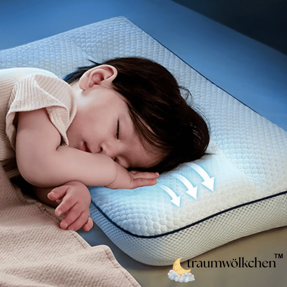 traumwölkchen™ – Ergonomisches Baby-& Kinderkissen für ruhigen & sicheren Schlaf