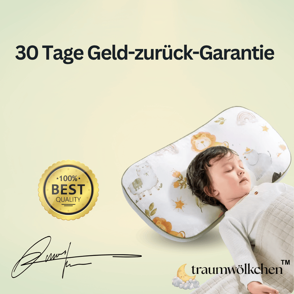 traumwölkchen™ – Ergonomisches Baby-& Kinderkissen für ruhigen & sicheren Schlaf