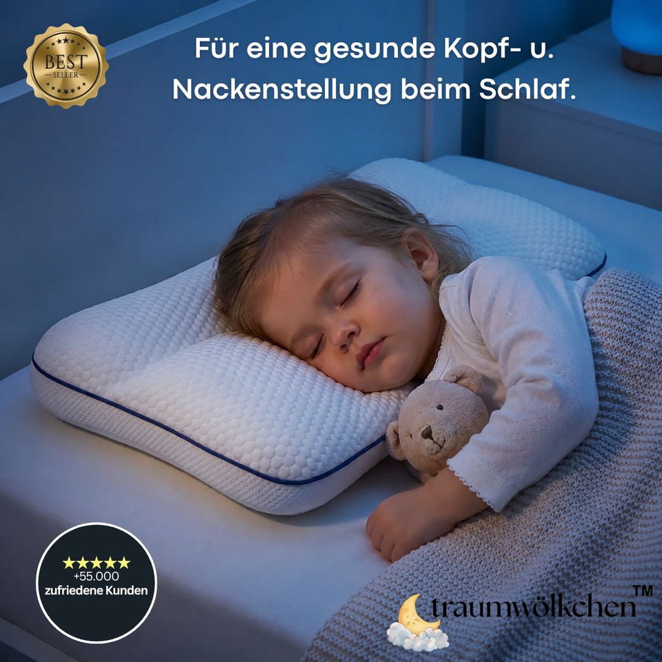 traumwölkchen™ Bestseller – Ergonomisches Kinderkissen